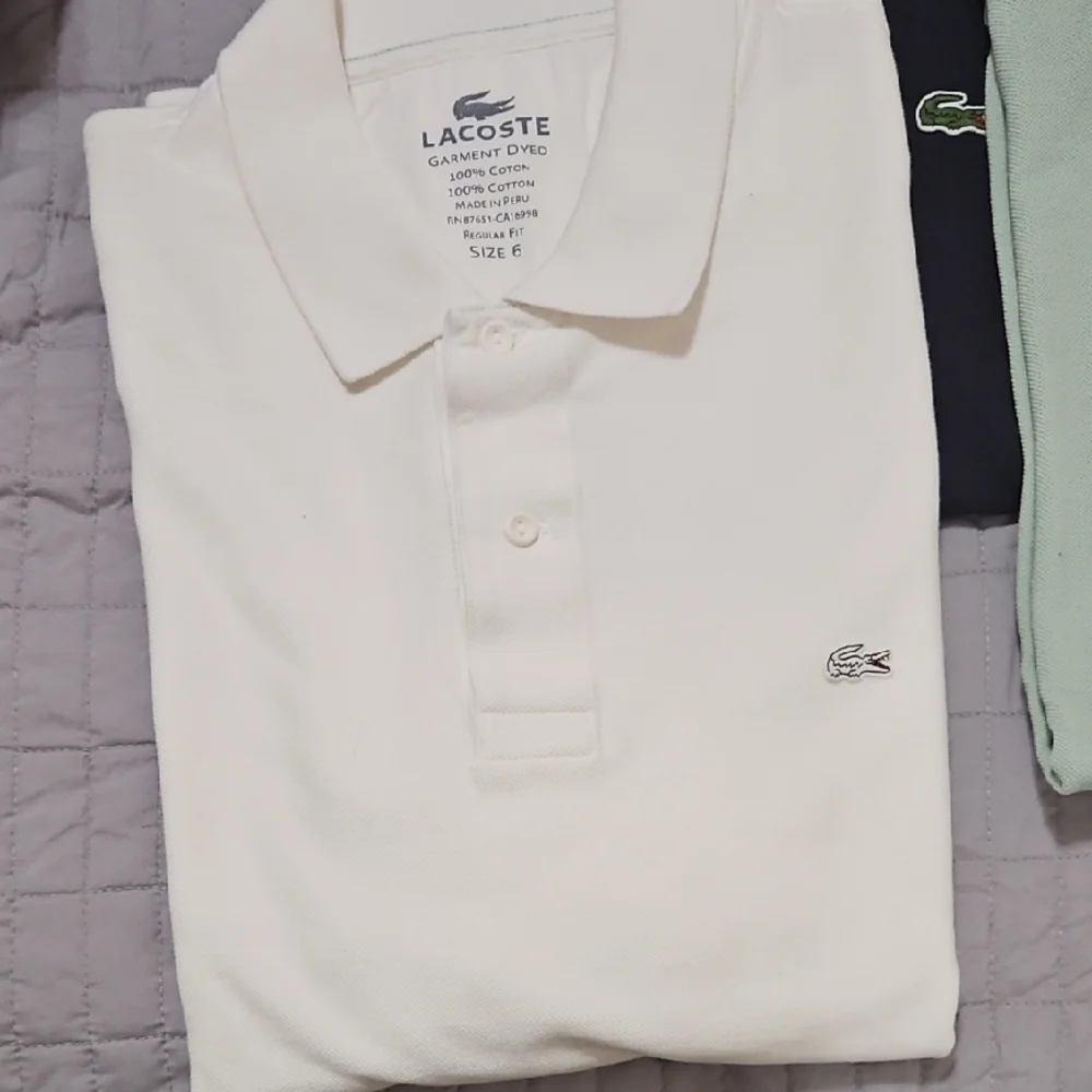 Set Of 7 Lacoste Polo Shirt Set - Red, Blue, Green - Picture 2 of 6